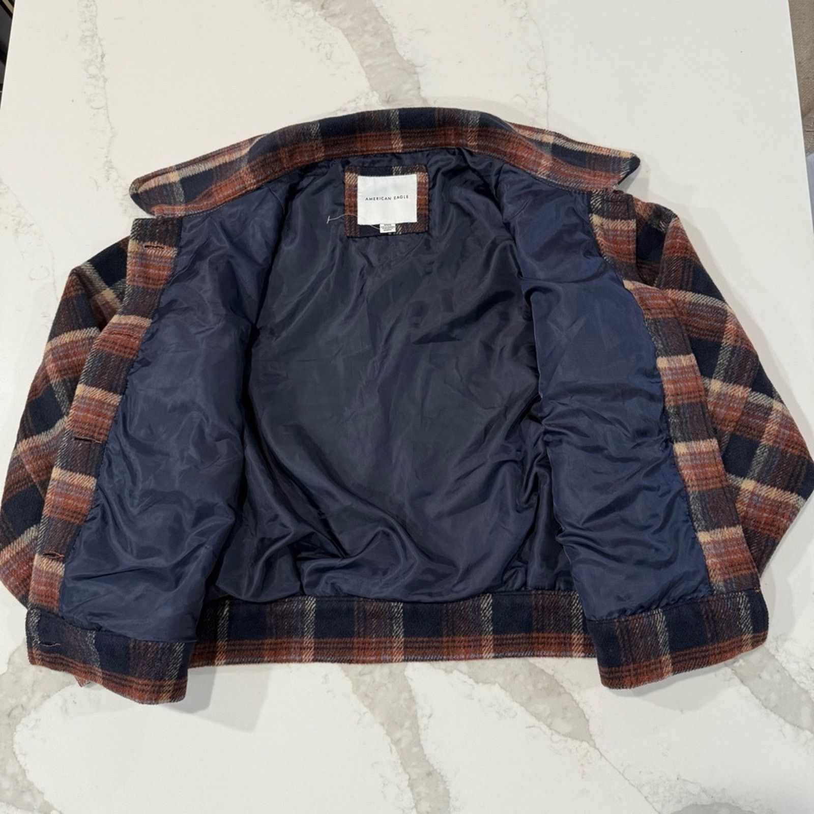 American Eagle Outfitters American Eagle Plaid Oversized Shacket Women’s Medium Brown Size M / US 6-8 / IT 42-44 - 6 Thumbnail