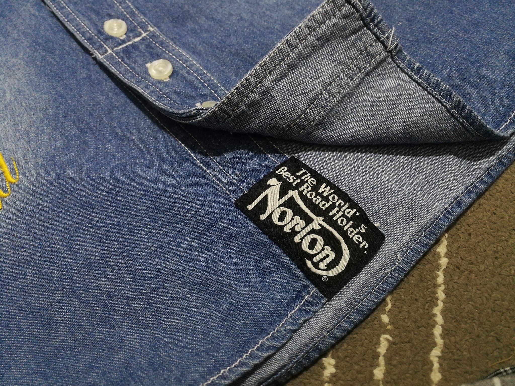 Norton Norton Motorcycle denim button up M Size US M / EU 48-50 / 2 - 4 Thumbnail
