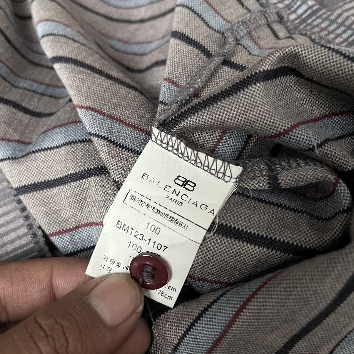 Balenciaga × Vintage Vintage 90s Balenciaga Polo Shirt L/S Big Logo UNISEX Size US M / EU 48-50 / 2 - 9 Thumbnail
