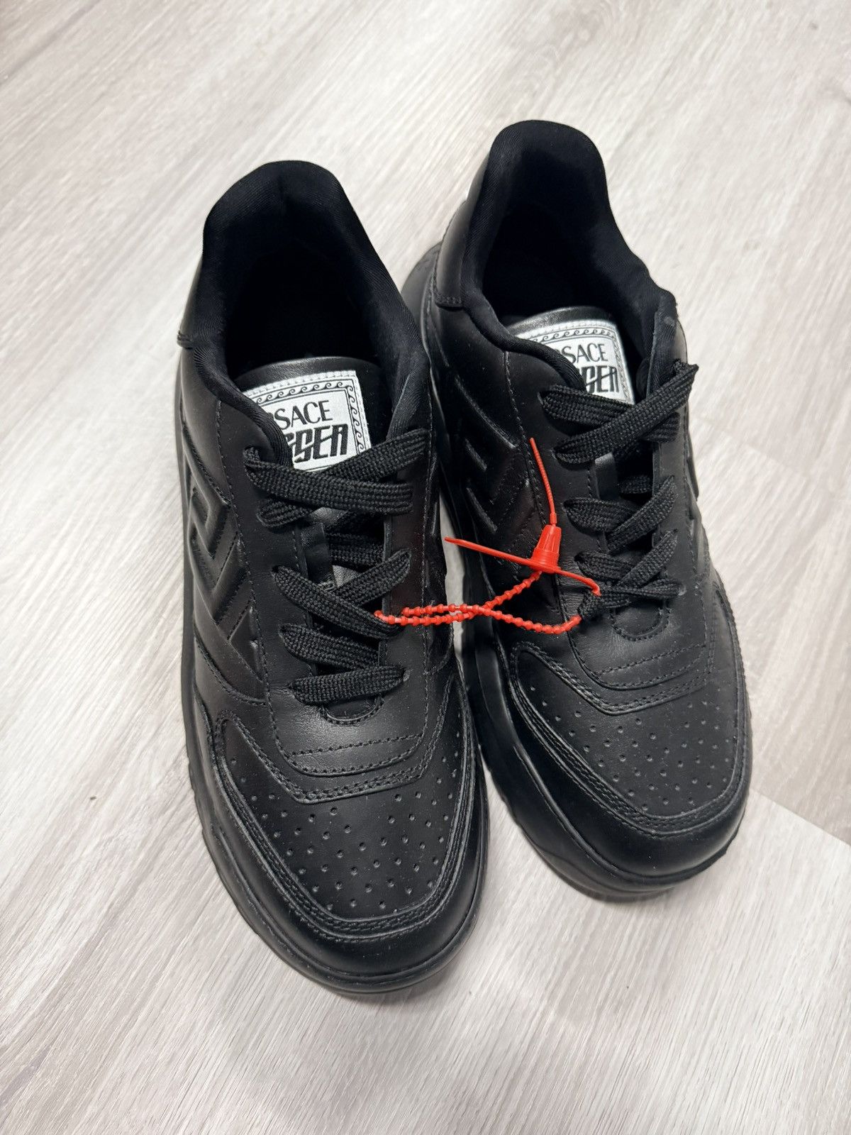 Versace Versace Greca Black Sneaker Size US 7.5 / EU 40-41 - 1 Thumbnail