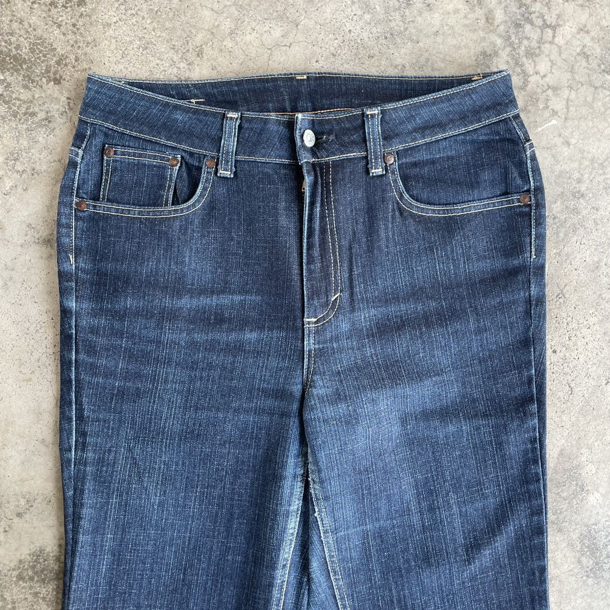 Edwin 🔥Vintage Edwin 404 Japan Made Dark Blue Black Denim Jeans Size US 34 / EU 50 - 2 Thumbnail