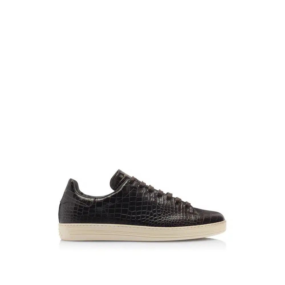 Tom Ford o1loc1c0925 J1098 Size:12 TF / Warwick Printed Croc Sneakers Size US 12 / EU 45 - 1 Thumbnail