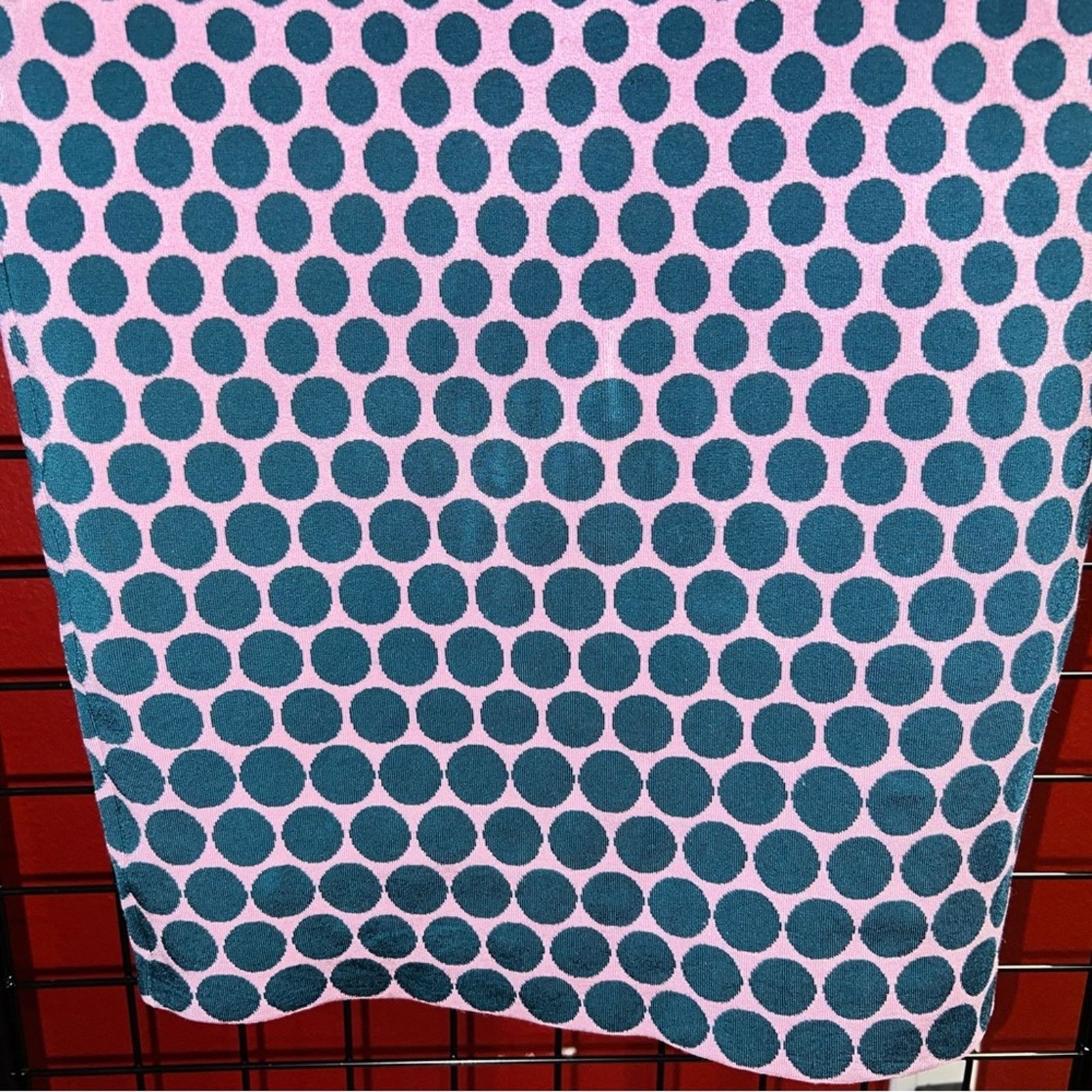 Zac Posen Zac Posen Polka Dot Knit Dress Size Medium Pink Green Size M / US 6-8 / IT 42-44 - 10 Thumbnail