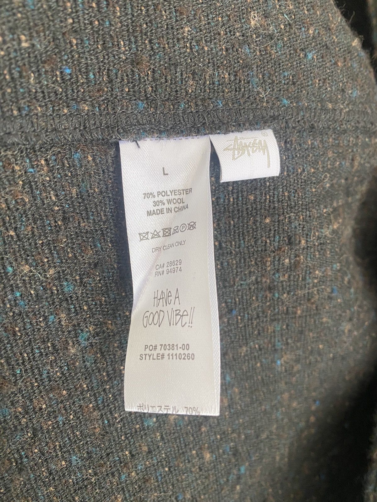 Stussy Stussy Speckled Wool CPO Shirt Size US L / EU 52-54 / 3 - 6 Thumbnail