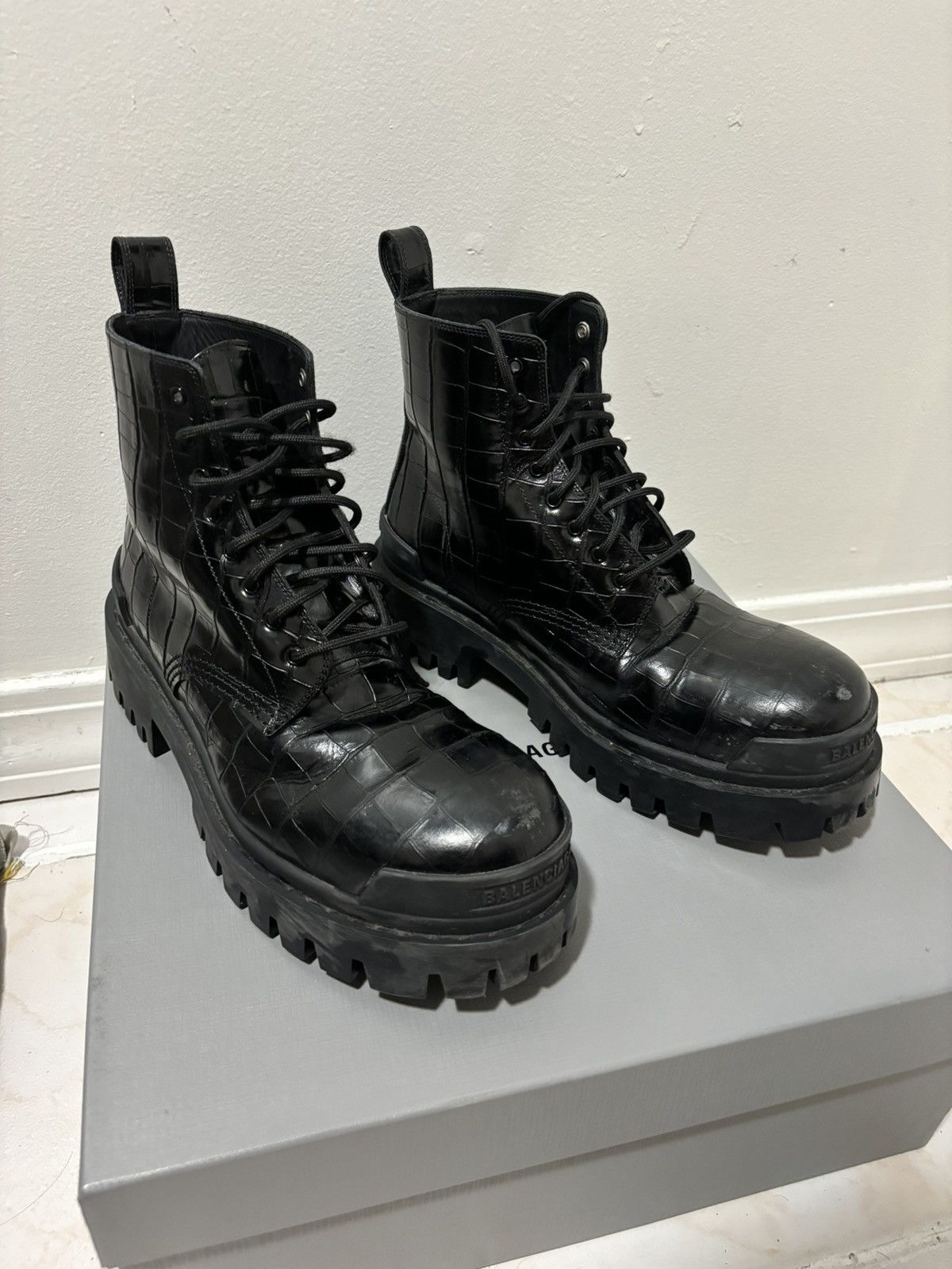 Balenciaga Strike Boots | Grailed