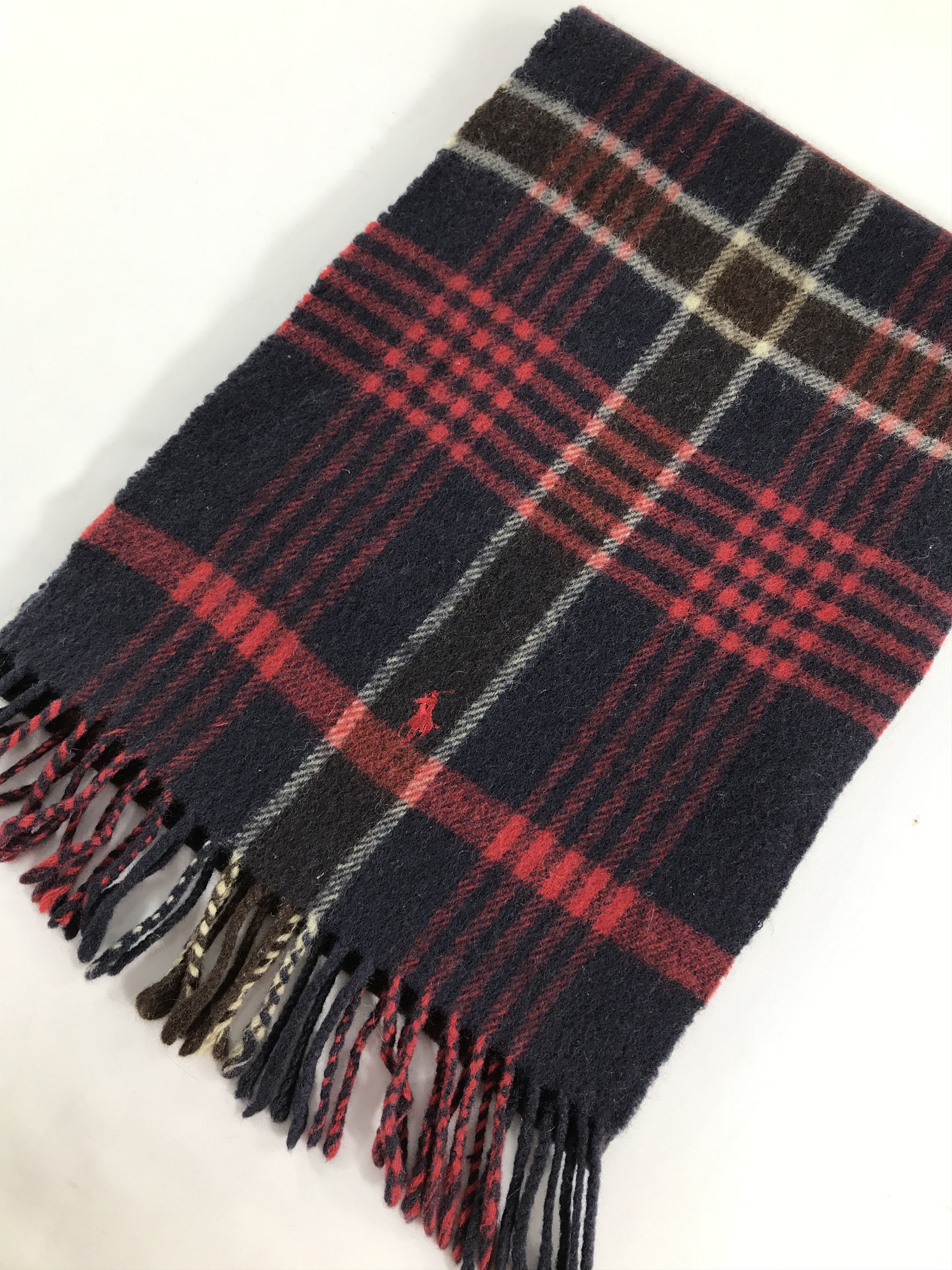 Ralph Lauren Ralph Lauren Tartan Wool Scarf Muffler V486 Size ONE SIZE - 3 Thumbnail