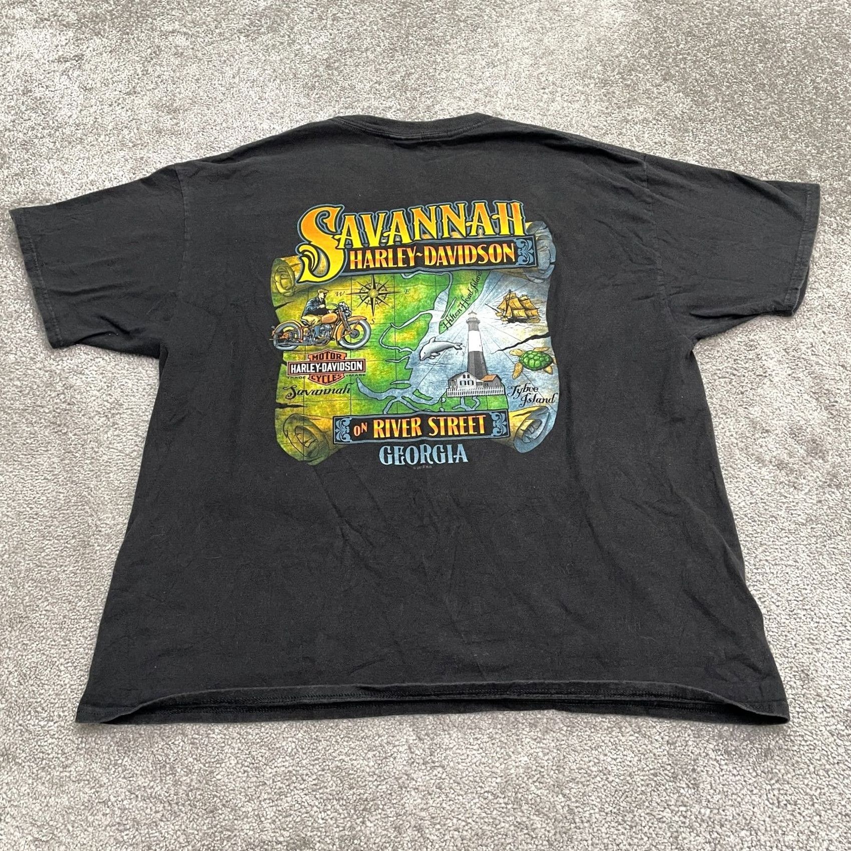 Harley Davidson Harley-Davidson Graphic T-Shirt Mens XL Black Crew Neck Short Sleeve Casual Tee Size US XL / EU 56 / 4 - 2 Thumbnail