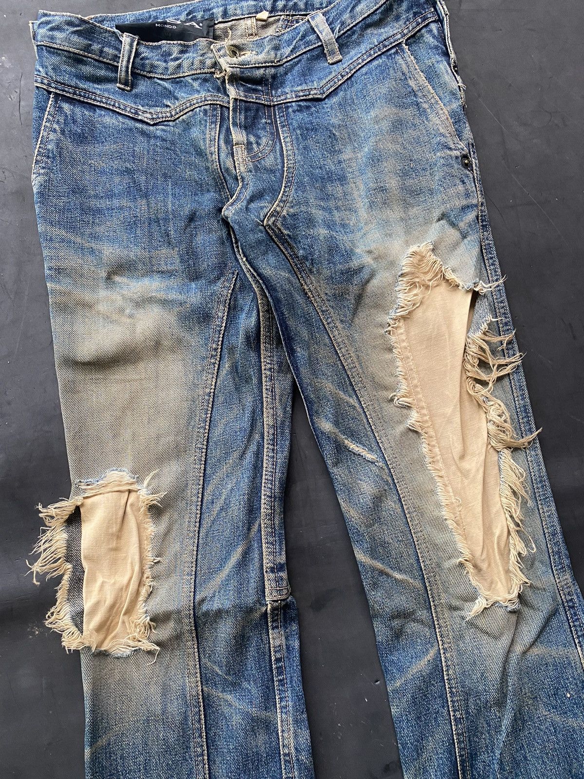 If Six Was Nine 💸BINDINGOFFER💸Ossa mondo japanese denim distressed archived Size US 29 - 4 Thumbnail