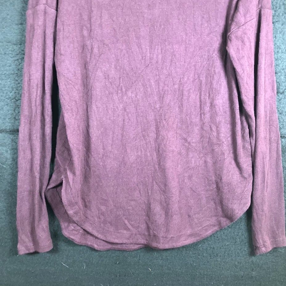 Athleta Athleta Womens Sweatshirt Plum Presence Soft Rib Pullover Stretch XS Size XS / US 0-2 / IT 36-38 - 3 Thumbnail