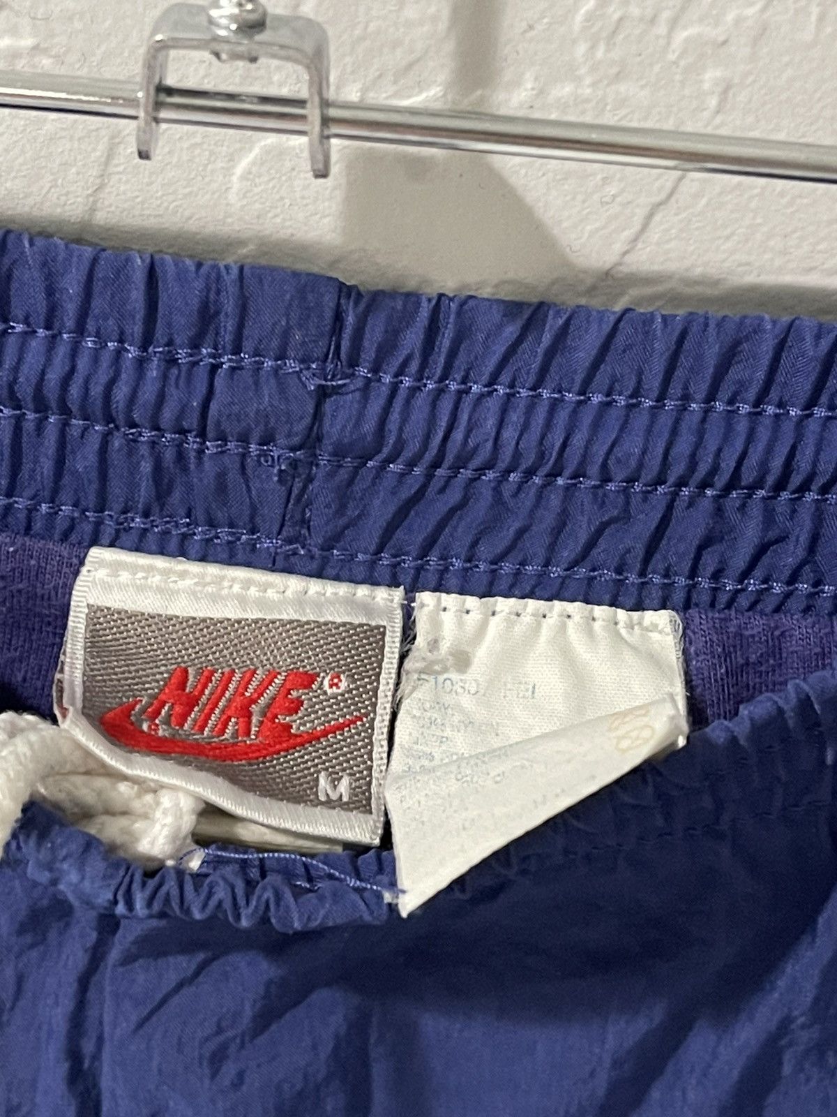 Nike × Vintage Vintage Nike Gray Tag Royal Blue Windbreaker Pants Medium Size US 34 / EU 50 - 4 Thumbnail
