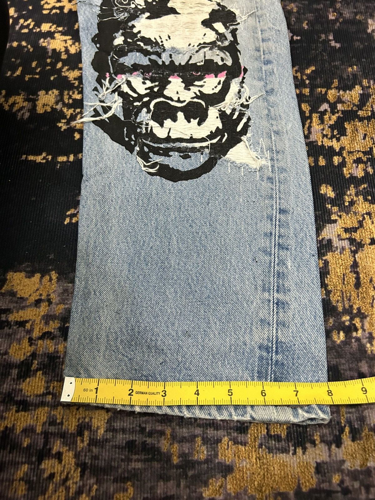 Levi's Vintage Clothing Vintage Levis 501XX Sample Rippert Gorilla Aplle Print Size US 33 - 23 Thumbnail