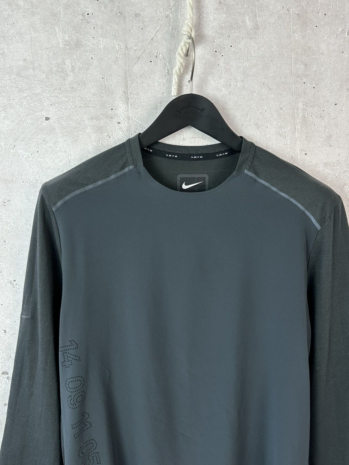 Nike Nike Rise 365 Tech Pack 3/4 Sleeve Black Running Jumper Top Size US M / EU 48-50 / 2 - 2 Thumbnail