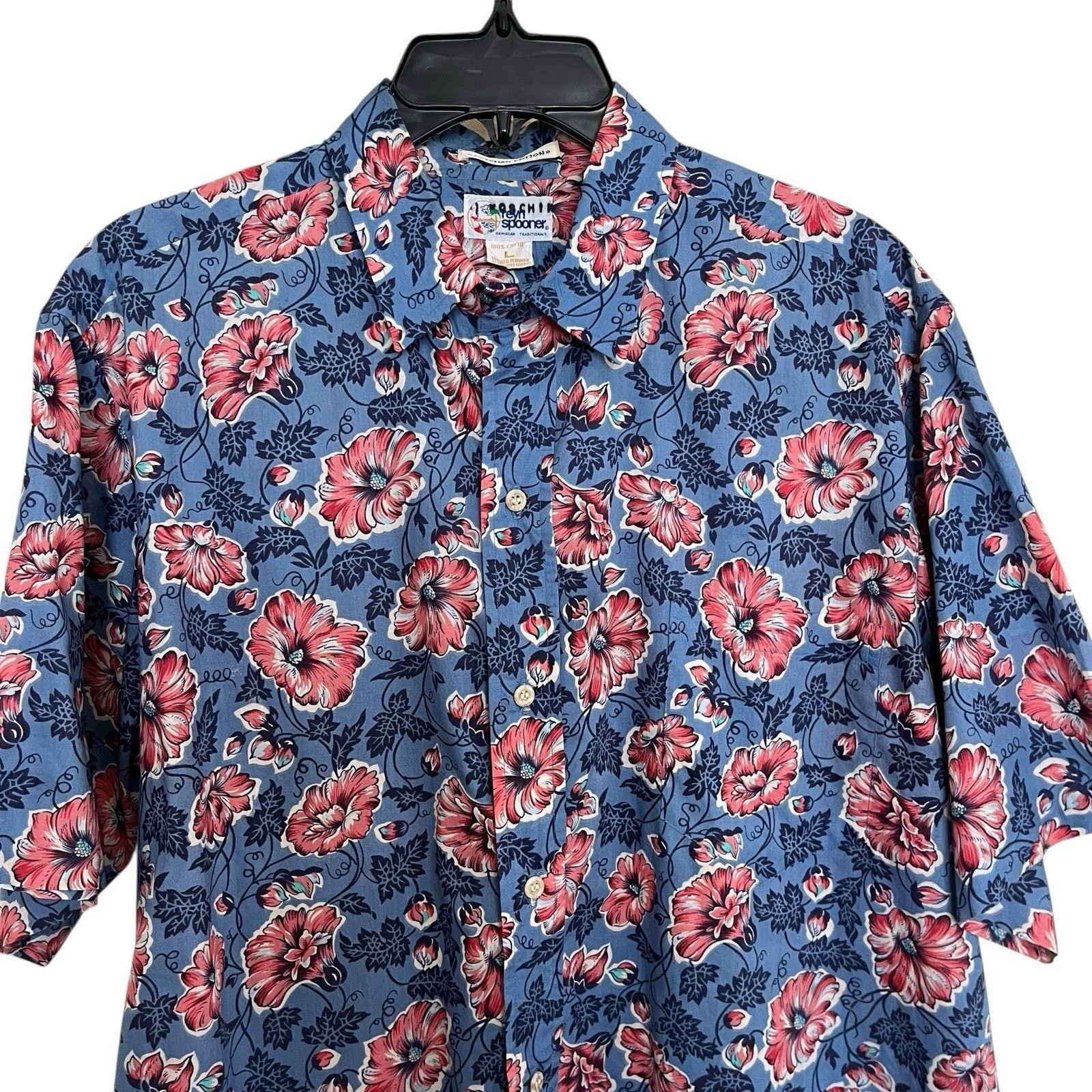 Reyn Spooner × Vintage Reyn Spooner Aloha Hawaiian Shirt Hibiscus Egyptian Cotton Size US L / EU 52-54 / 3 - 2 Thumbnail