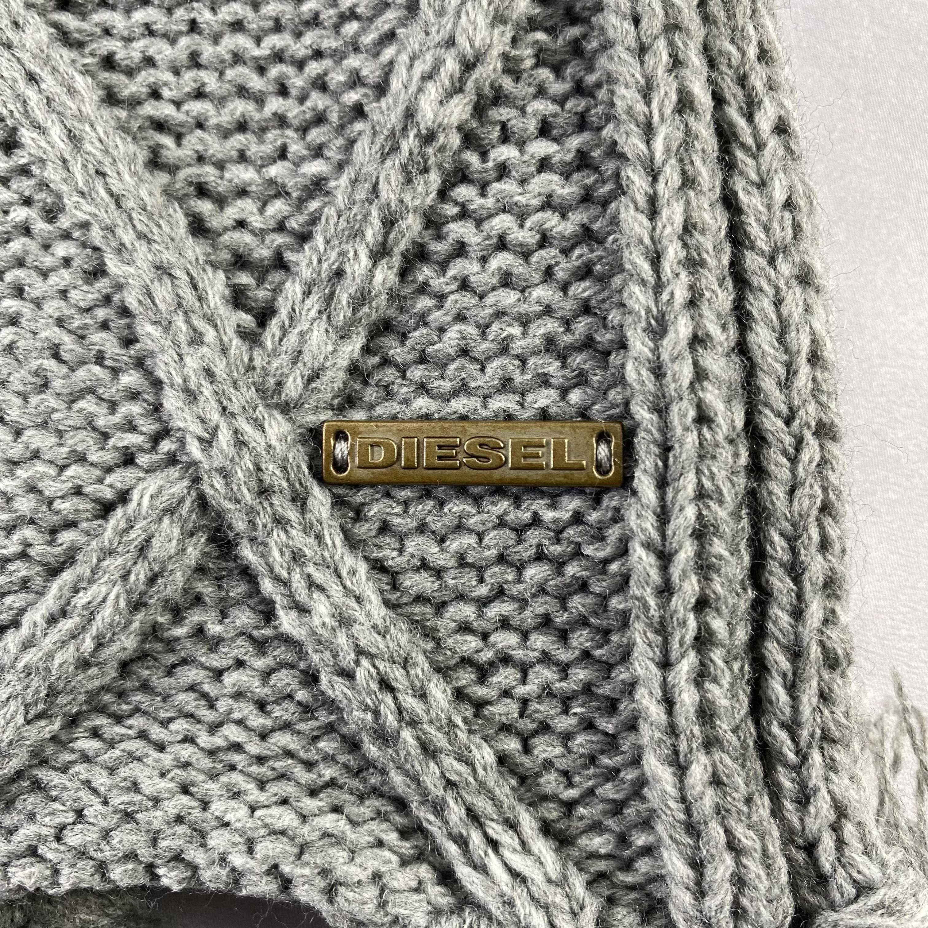 Diesel Cable Knit Diesel Scarf Neck Wrap Knitted Muffler Size ONE SIZE - 5 Thumbnail