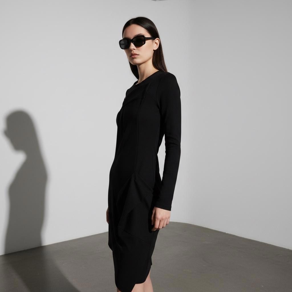 Cop Copine The Cop Copine Half Pleated Draped Archive Dress Size ONE SIZE - 4 Thumbnail
