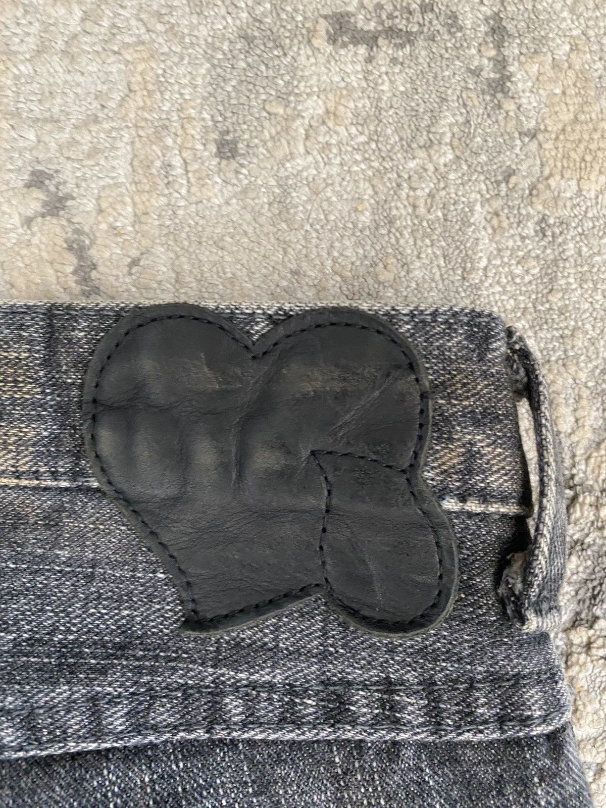 Number (N)ine Number (N)ine AW04 Patch Distressed Denim Size US 33 - 9 Thumbnail