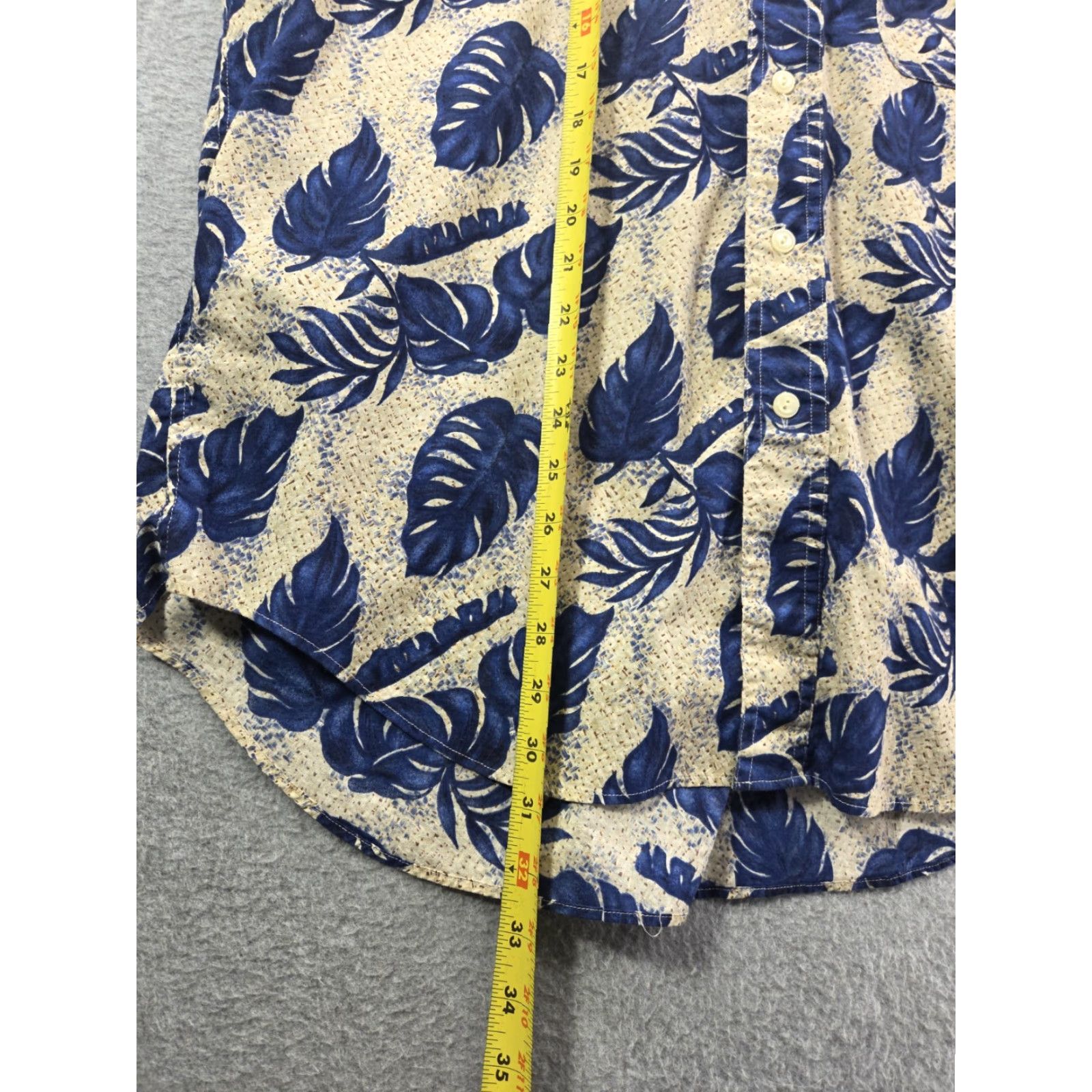 Ralph Lauren Chaps Ralph Lauren Mens XL Blue Floral Hawaiian Short Sleeve Button Shirt Size US XL / EU 56 / 4 - 5 Thumbnail