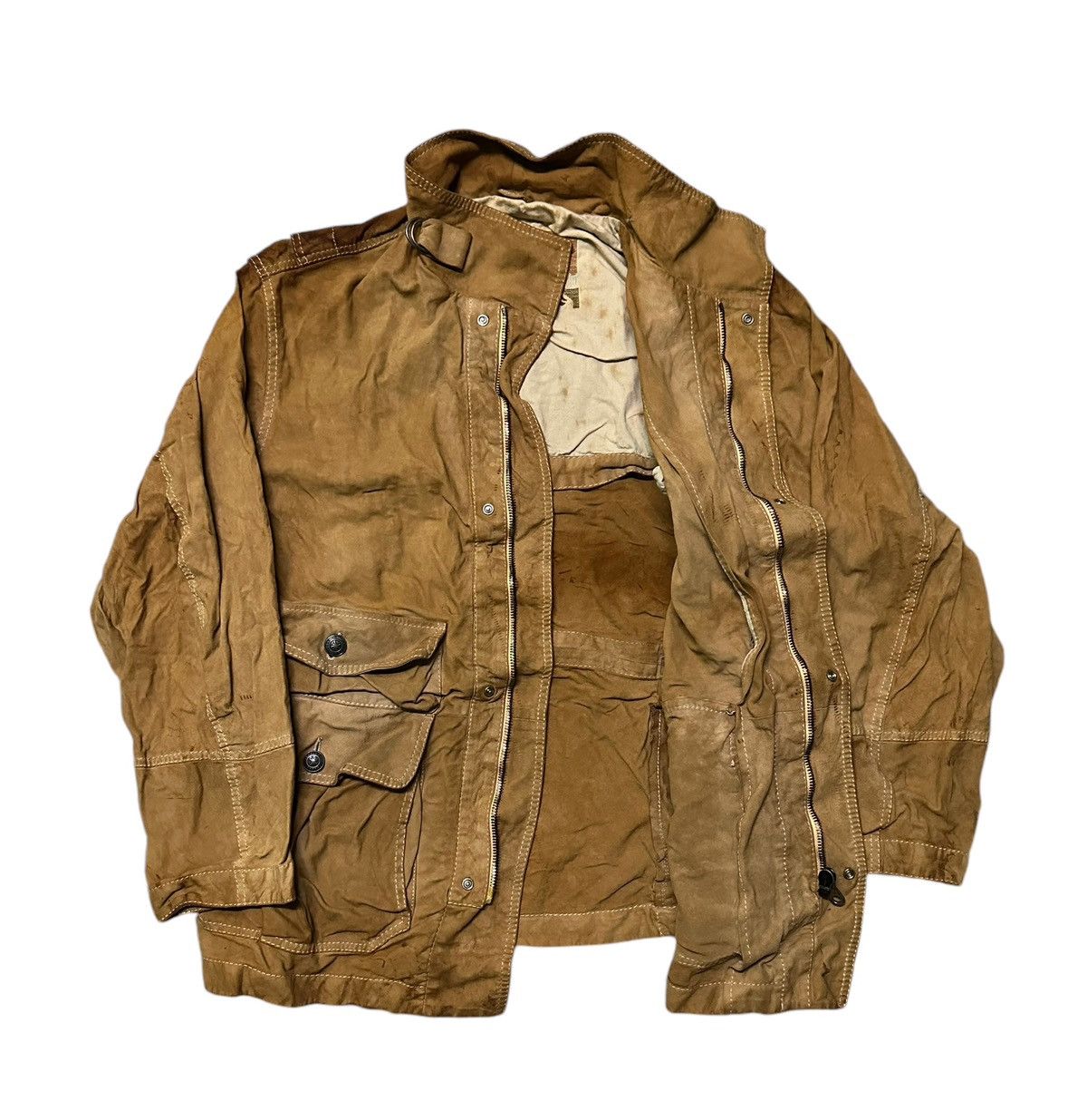 Iceberg Vintage Iceberg tactical leather jacket Size US L / EU 52-54 / 3 - 6 Thumbnail