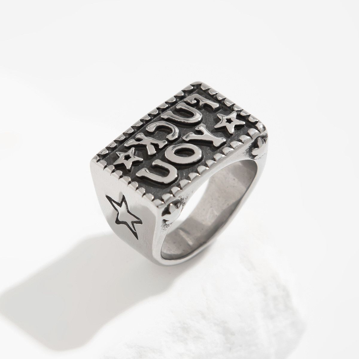 Jewelry Hip-hop Jewelry Rings Open Size Chrome Ring (Size 7-13) Size ONE SIZE - 4 Thumbnail