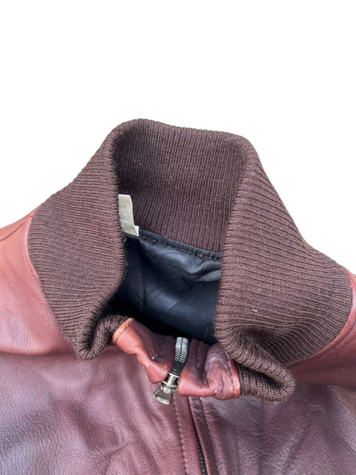N.Hoolywood SAMPLE Only N.Hoolywood Japan Fade Patina Leather Jacket Size US S / EU 44-46 / 1 - 14 Thumbnail