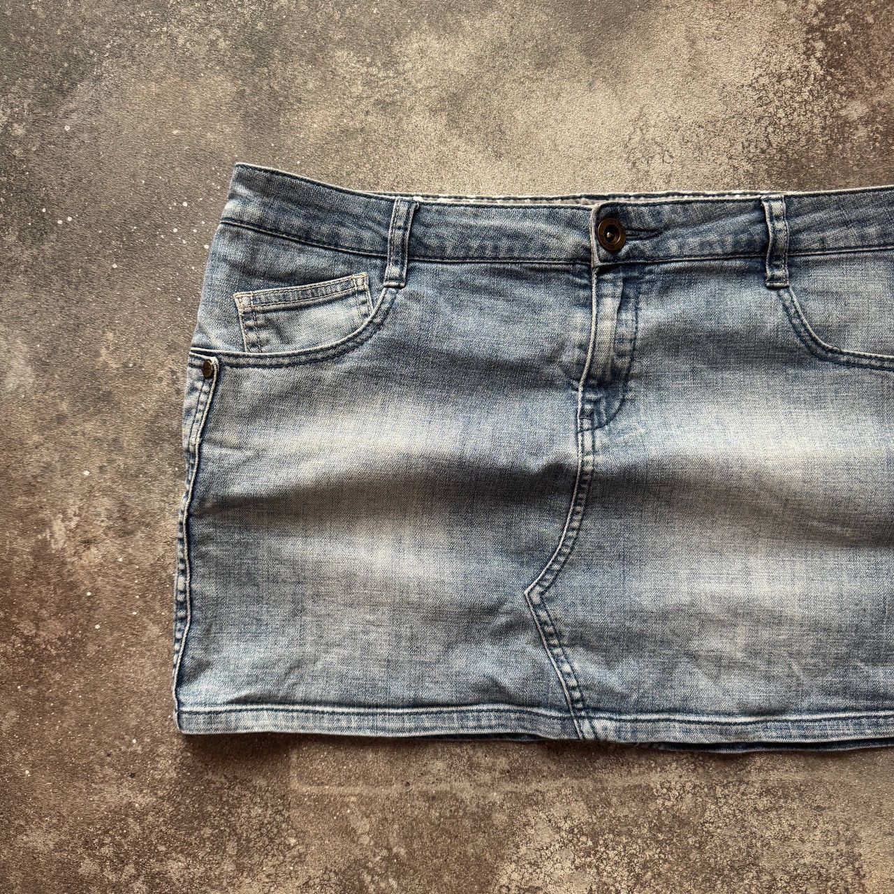 If Six Was Nine Animal Vintage Y2K Super Sexy Glam Washed Mini Skirt Size 31" - 4 Thumbnail