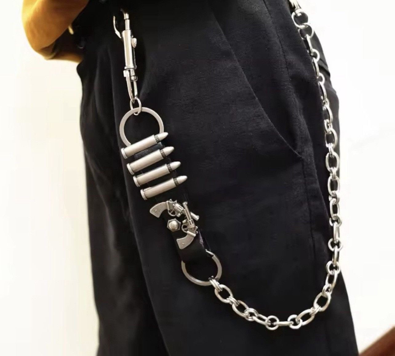 Jewelry Punk Bullet Belt Pants Chain Size ONE SIZE - 1 Thumbnail