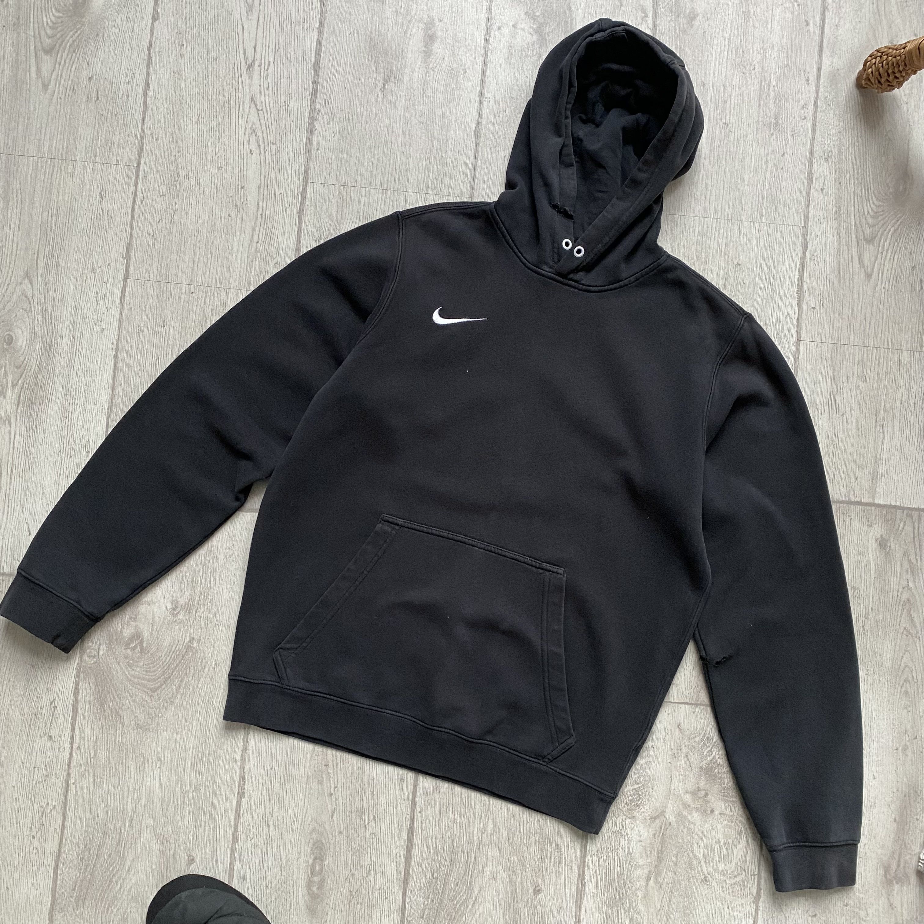 Nike TRASHED Nike Faded Vintage Hoodie Swoosh Logo Y2K Size US S / EU 44-46 / 1 - 8 Thumbnail