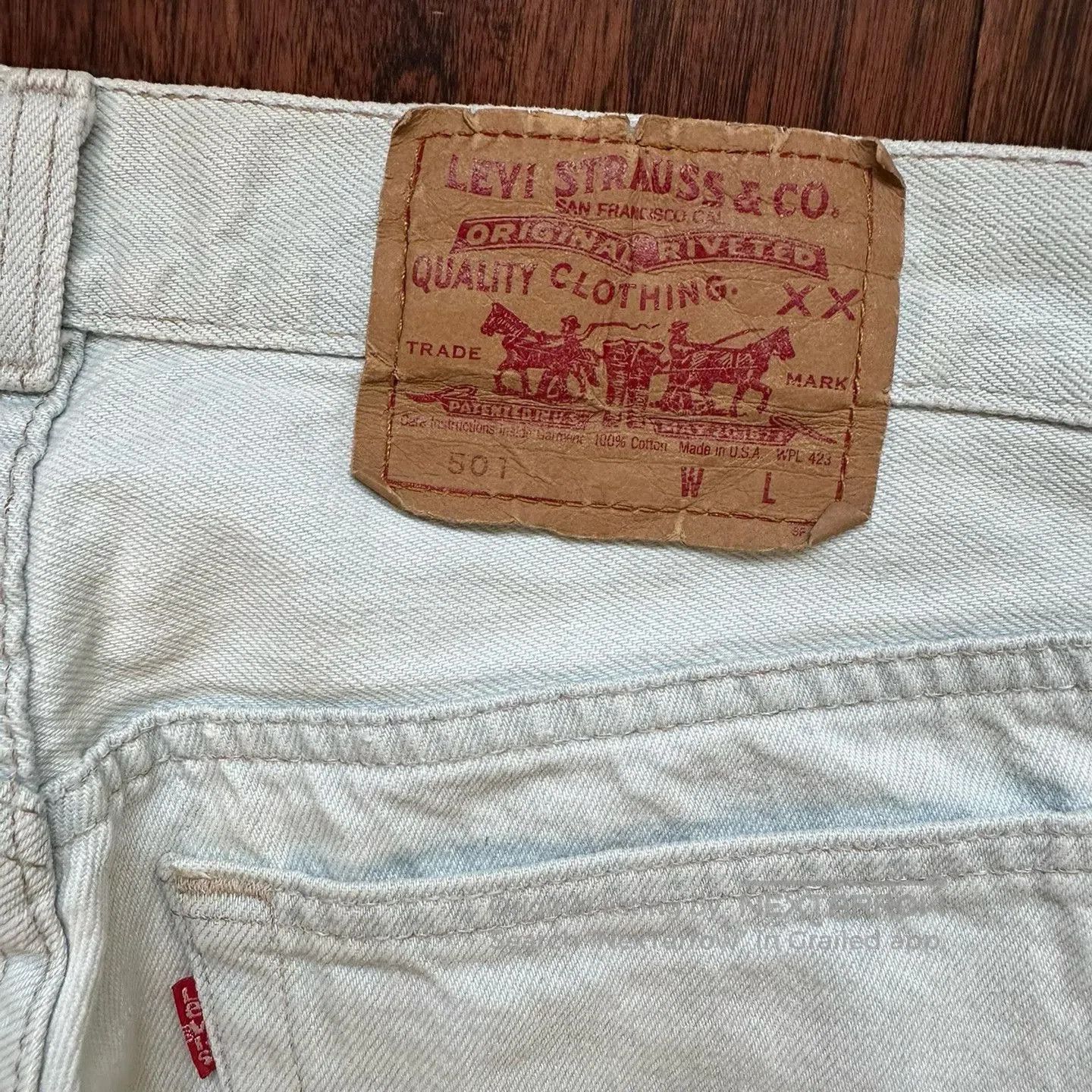 Vintage Vintage Levi's 501 90s US Made. Size US 30 / EU 46 - 3 Thumbnail