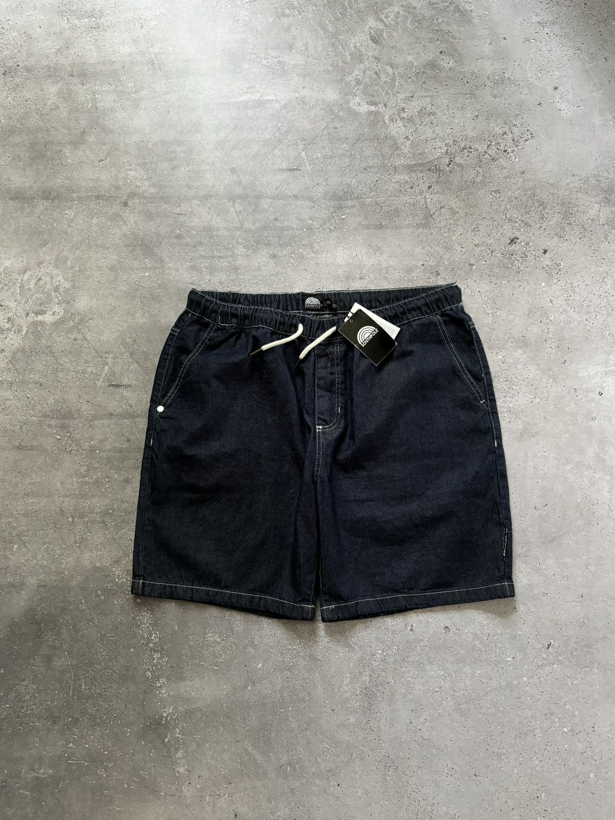 JNCO × Southpole × Vintage NWT Southpole Dark Blue Washed Denim Shorts Size US 34 / EU 50 - 2 Thumbnail