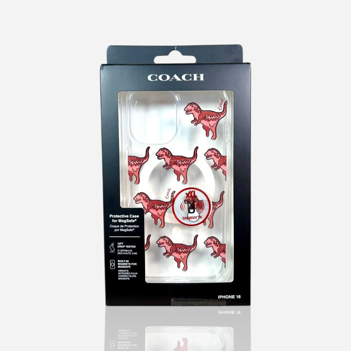Coach Coach Protective Clear Case MagSafe IPhone16 Dinosaur Design Size ONE SIZE - 1 Thumbnail