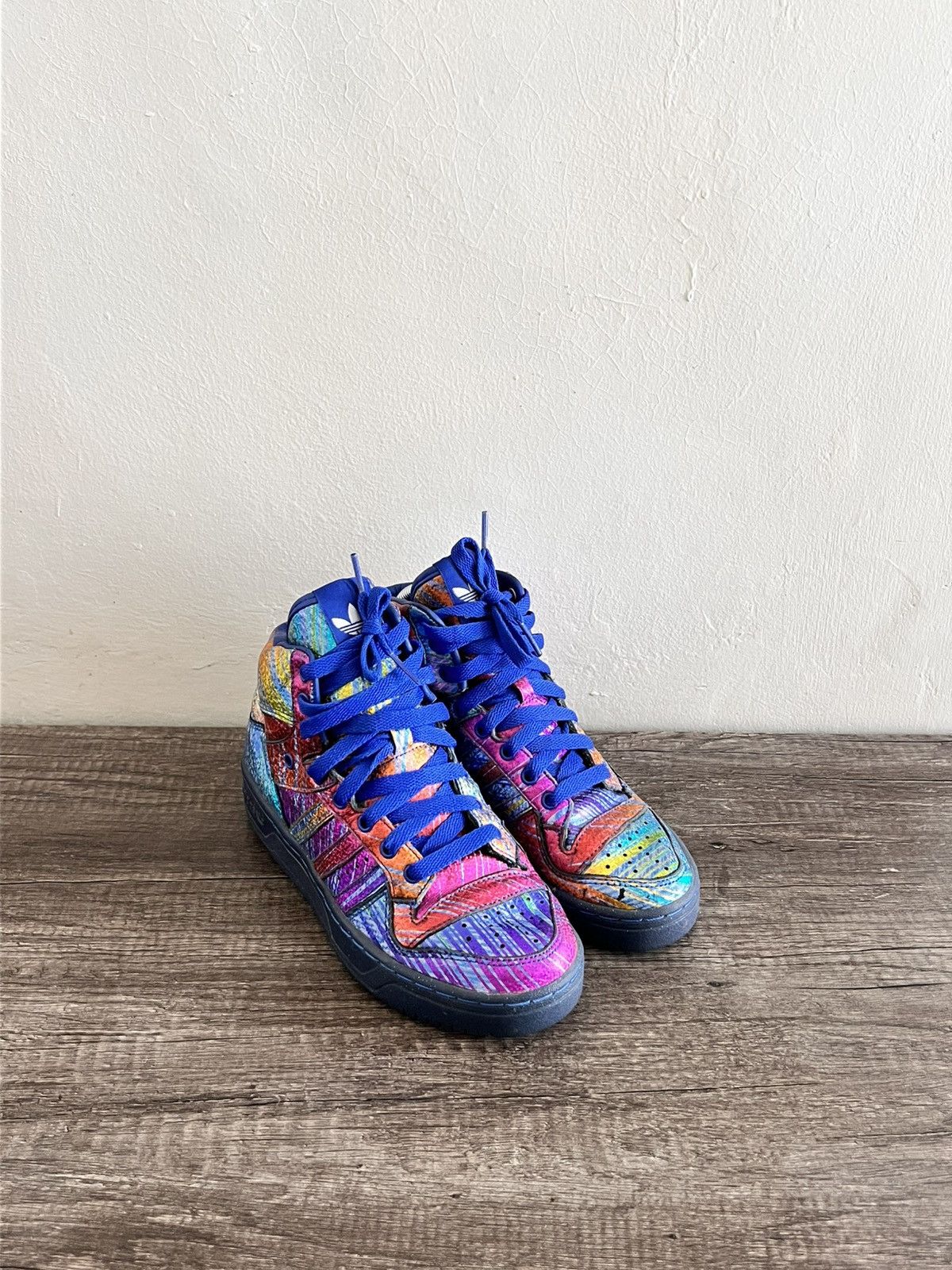 Adidas × Jeremy Scott Foil Sneakers Size US 7 / IT 37 - 2 Thumbnail