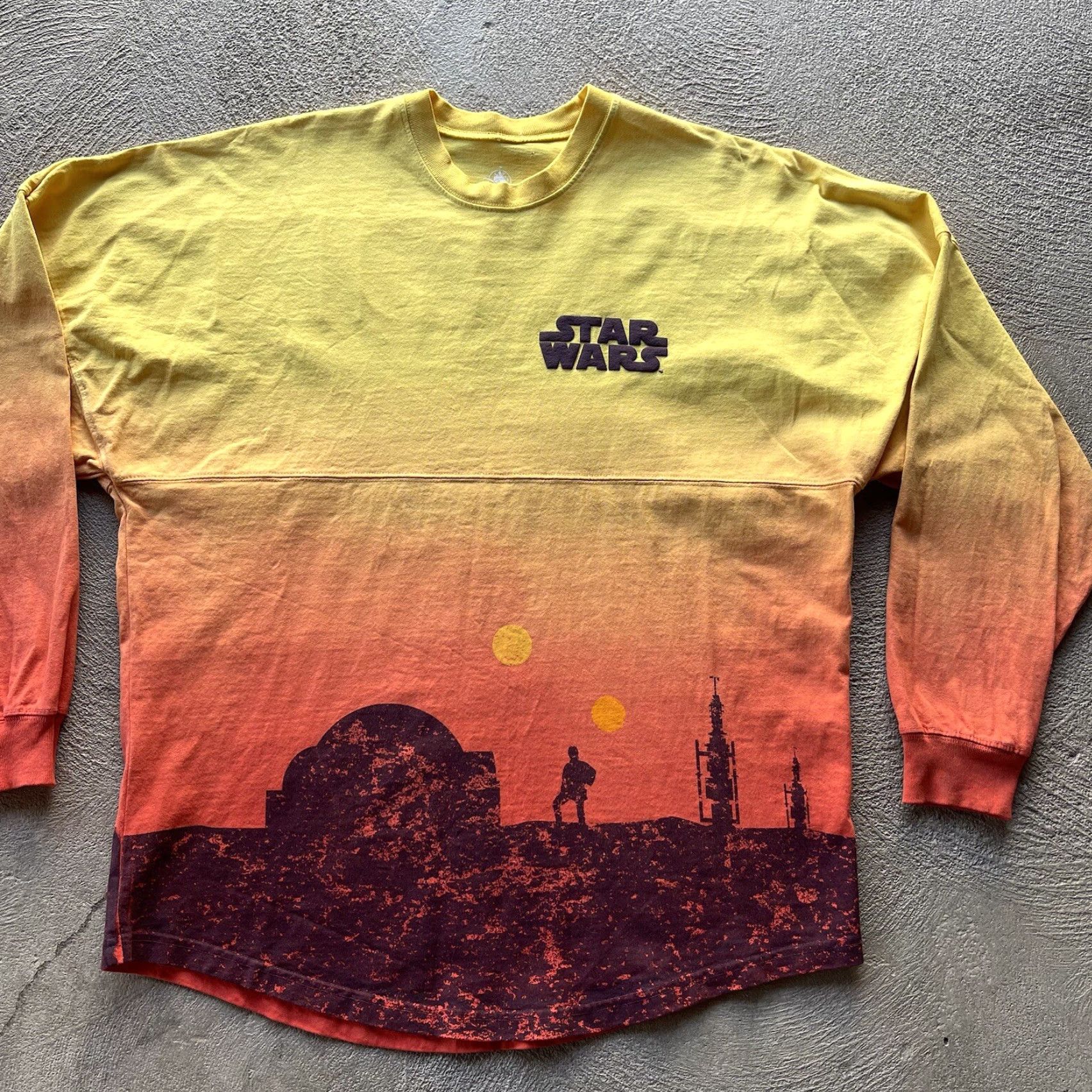 Disney Disney Star Wars Shirt Mens Small Yellow Spirit Jersey Luke Skywalker Tatooine Crew Neck Cotton Jersey 90s Theme Stars Movie Classicts Short? Size US S / EU 44-46 / 1 - 6 Thumbnail
