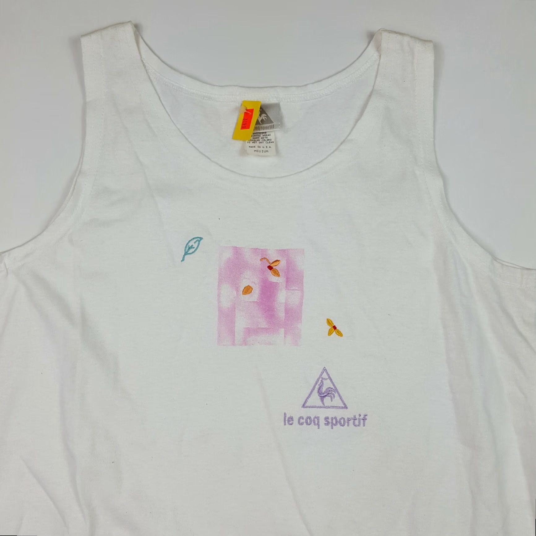 Le Coq Sportif VINTAGE le coq sportif Women's Tank Top Athletic White Sleeveless Size M T Shirt Size M / US 6-8 / IT 42-44 - 2 Thumbnail