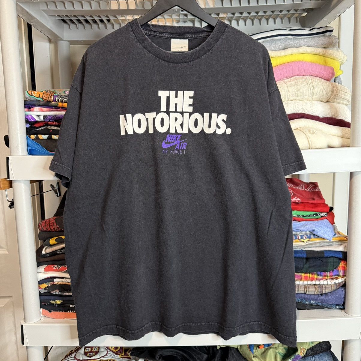 Nike × Vintage Vintage Nike The Notorious Air Force 1 Y2K 2000s 00s Black Size US XXL / EU 58 / 5 - 1 Thumbnail