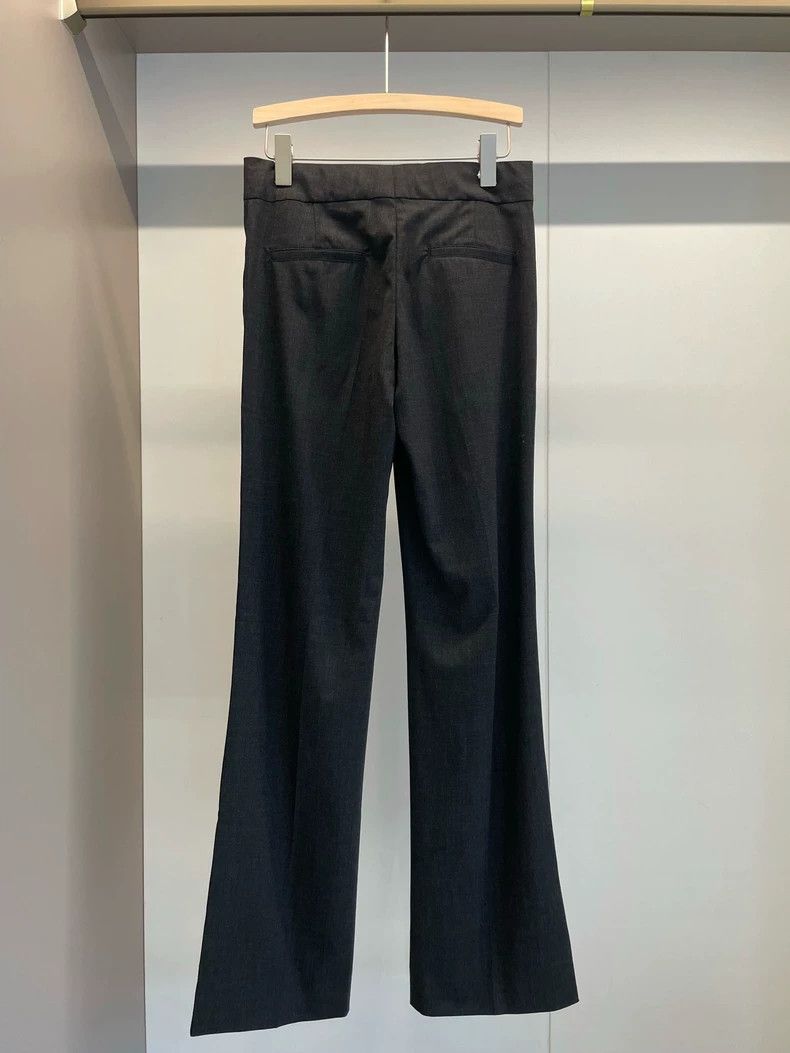 Loro Piana LORO PIANA Grayish wool trousers Size 26" / US 2 / IT 38 - 2 Thumbnail