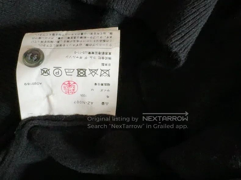 Comme des Garcons Comme Des Garcons Black knit cardigan with classic red hea Size M / US 6-8 / IT 42-44 - 4 Thumbnail