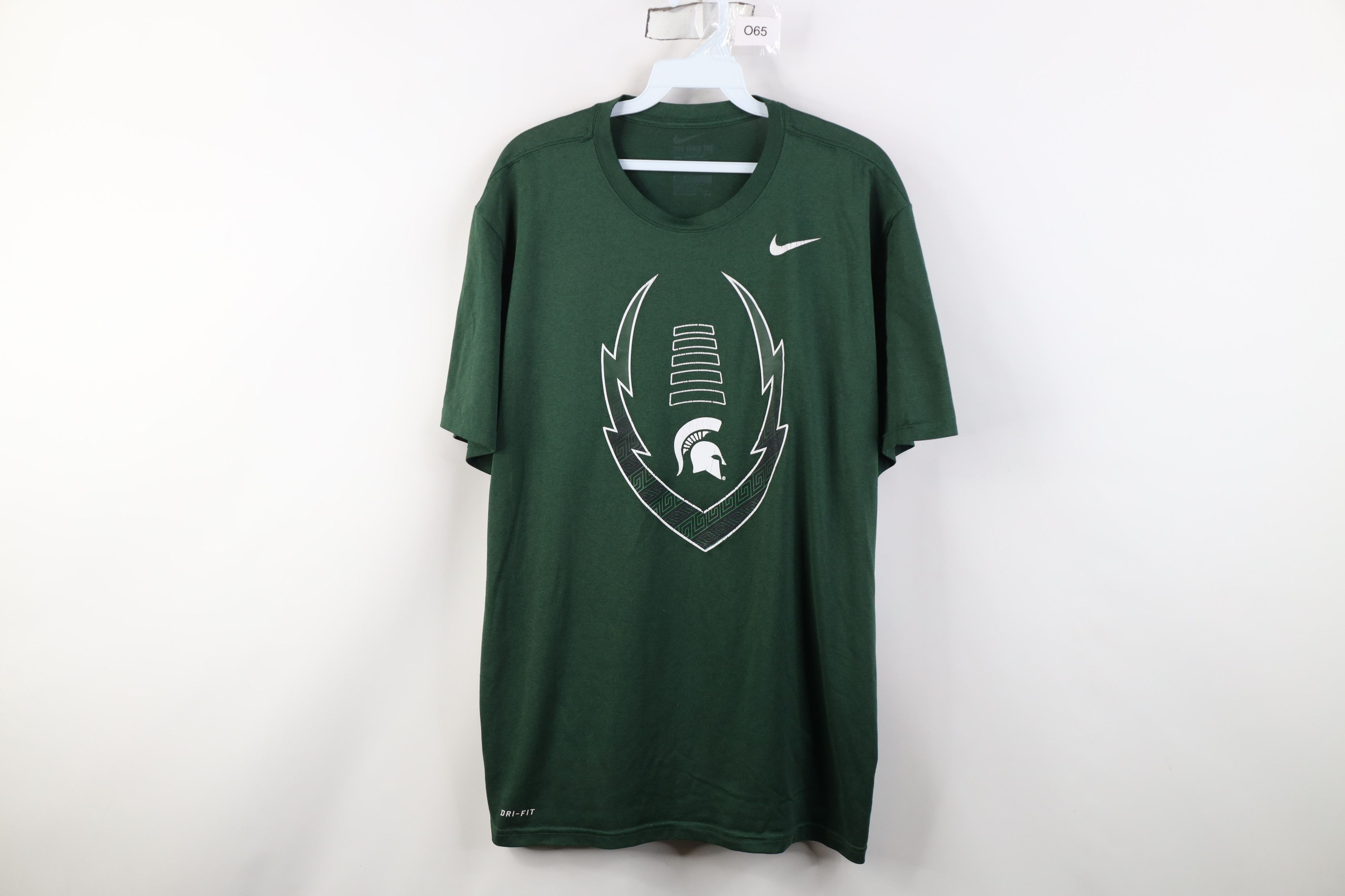 Nike Nike Michigan State University Football T-Shirt Dri Fit Size US XL / EU 56 / 4 - 1 Thumbnail