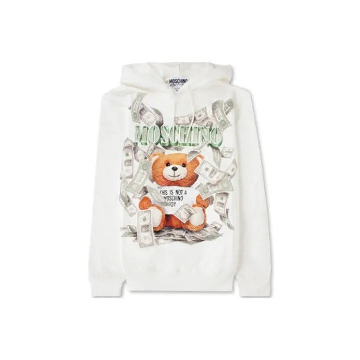 Moschino Moschino Money Bear Hoodie for Women 0079 Size M / US 6-8 / IT 42-44 - 1 Thumbnail