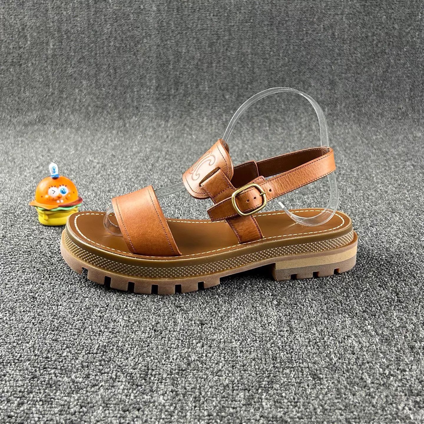 Celine Celine Brown Platform Sandals 39 Size US 8.5 / IT 38.5 - 3 Thumbnail