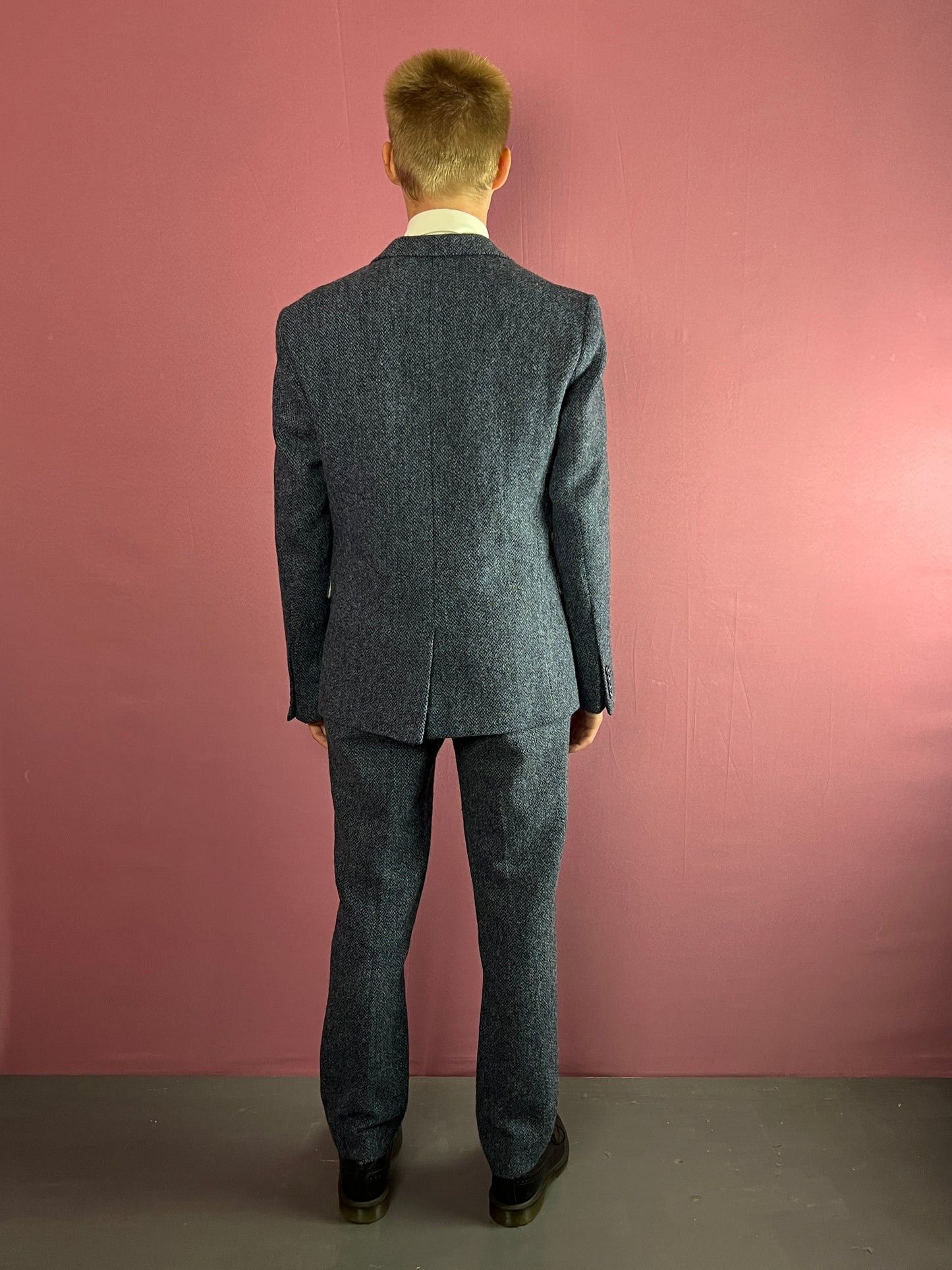 Harris Tweed Harris Tweed Vintage Glen Check 3 Piece Suit 40R Size 40R - 7 Thumbnail