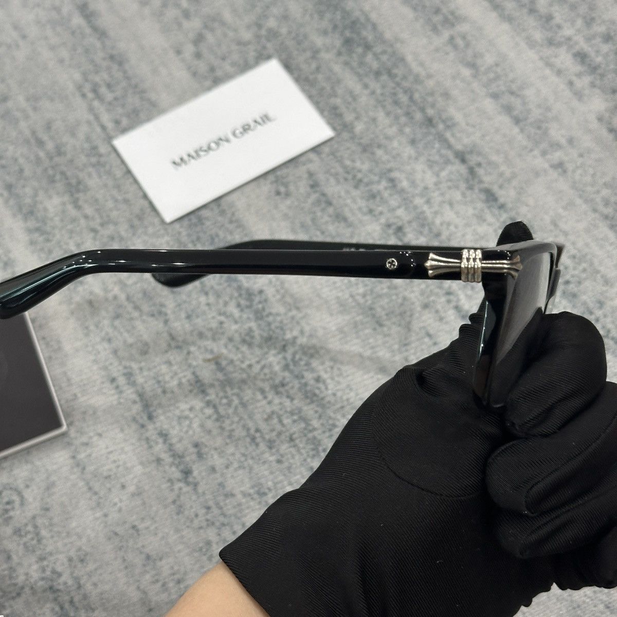 Chrome Hearts CHROME HEARTS THIRST TRAP BLACK EYEGLASSES Size ONE SIZE - 6 Thumbnail