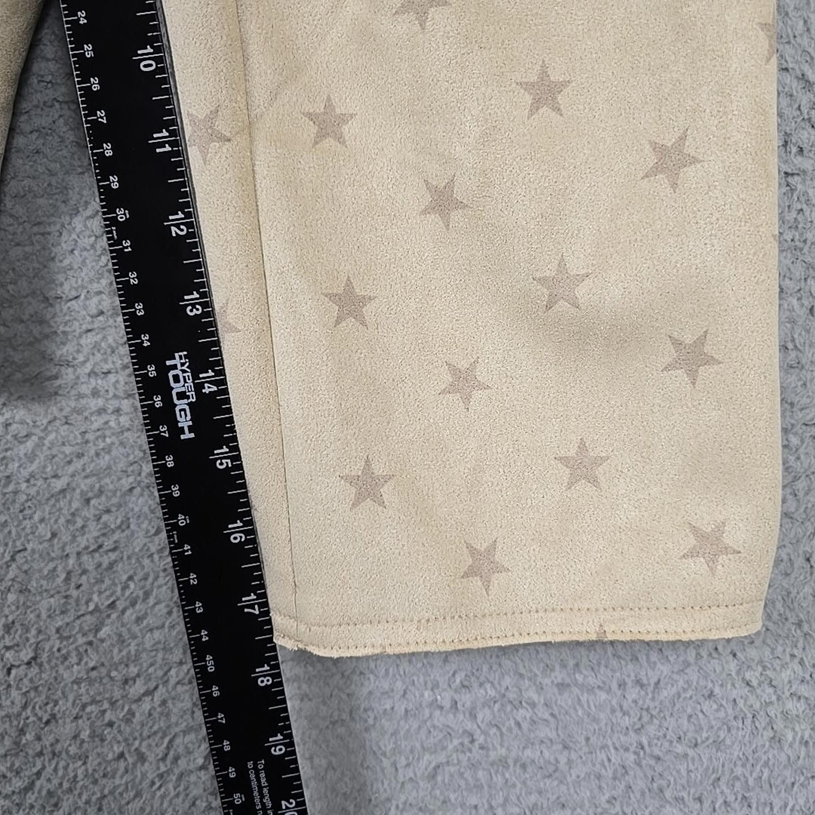 Cartoon Network Cato Jacket Cardigan Plus Sz 22/24W Beige/Star Faux Suede Size 4XL / US 24-26 - 12 Thumbnail