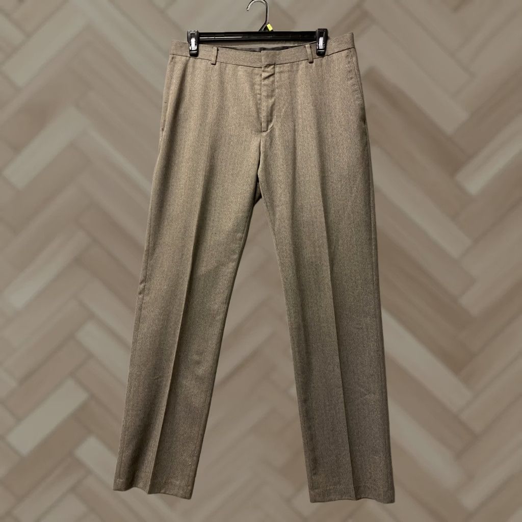 Banana Republic BANANA REPUBLIC Dress Pants Mens 35x34 Bronze Twill Wool Office Career /0855 Size US 35 - 1 Thumbnail