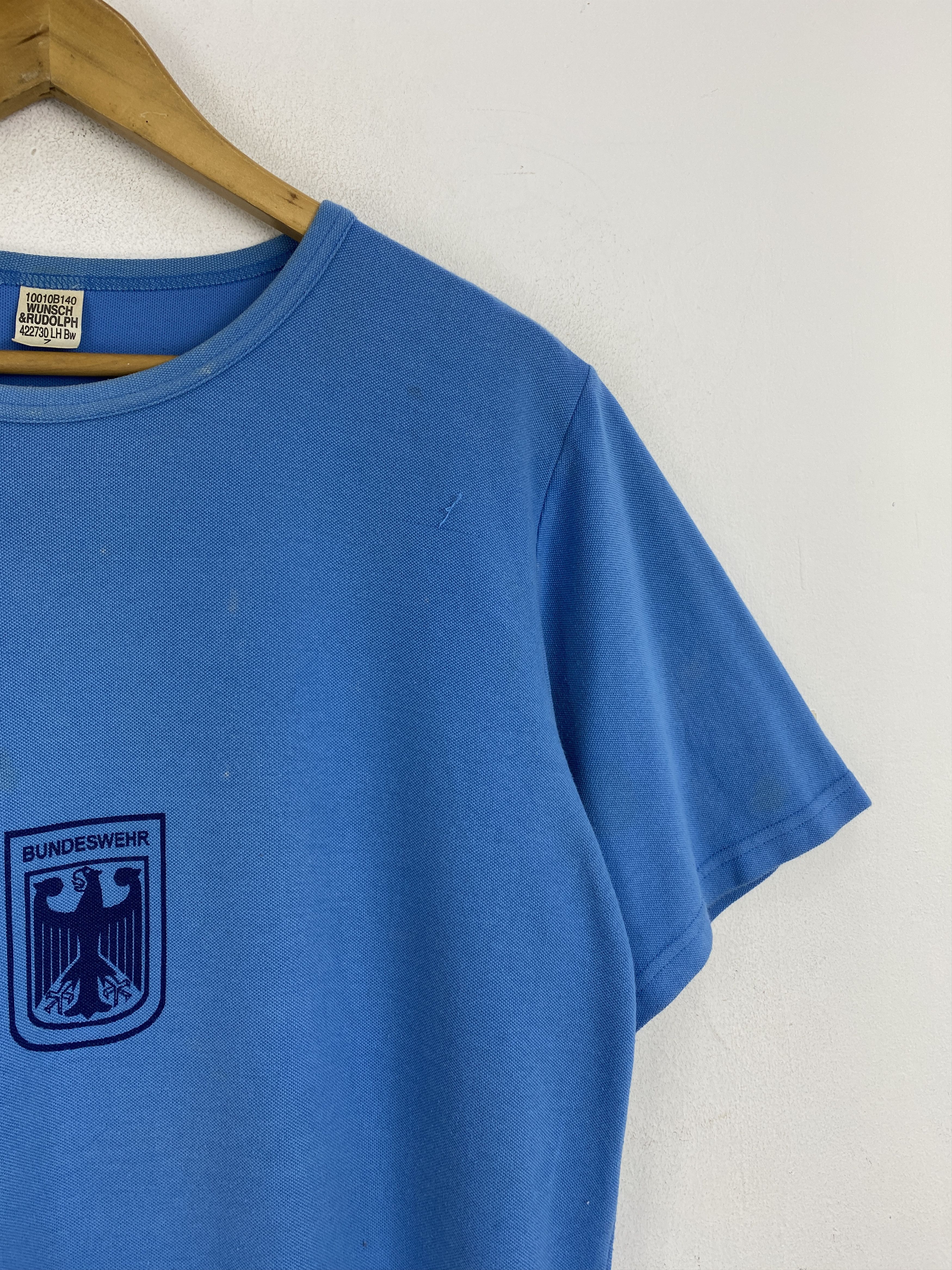 Vintage 80s Wunsch & Rudolph Bundeswehr Germany Trainer Tee TA0691 Size US L / EU 52-54 / 3 - 7 Thumbnail