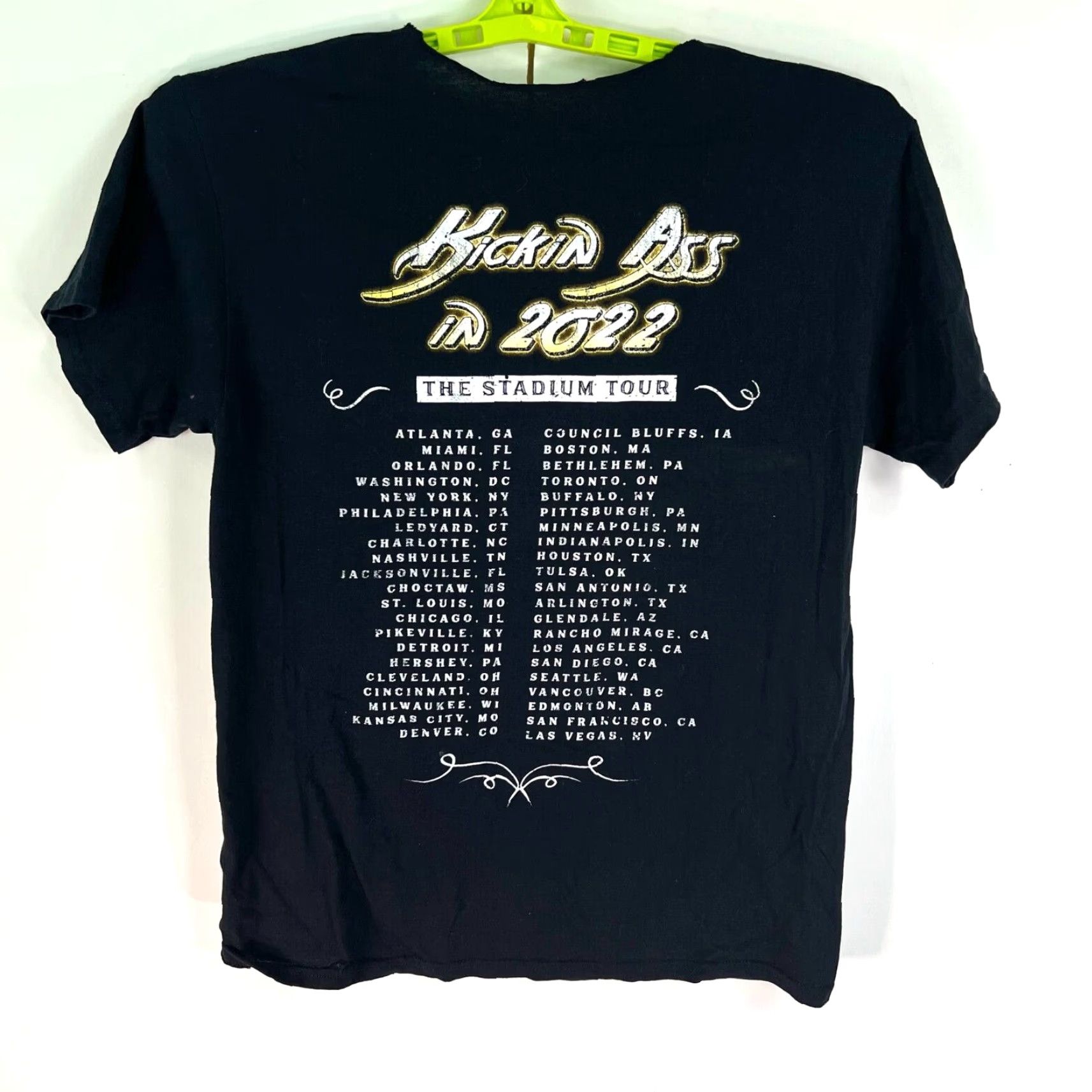 Vintage POISON The Stadium Tour 2022 Tour Shirt Kickin Ass Mens Sz M Shirt Adult Male Large Black 90s Concert Brand Poison Size US L / EU 52-54 / 3 - 4 Thumbnail