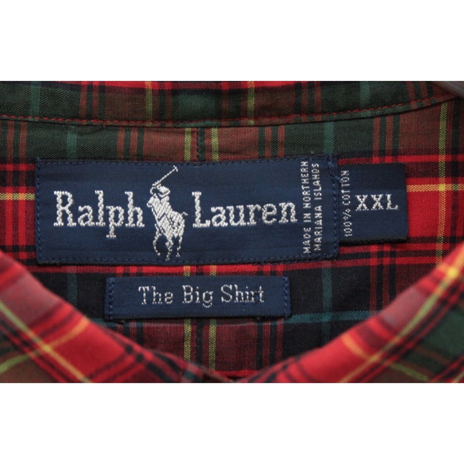 Ralph Lauren VINTAGE Ralph Lauren The Big Shirt Men's XXL Red Tartan Plaid Long Sleeve Oversized Shirt Size US XXL / EU 58 / 5 - 4 Thumbnail