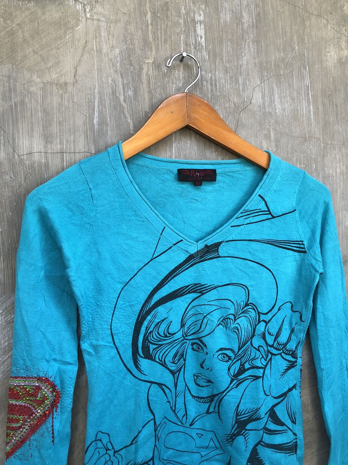 Japanese Brand Y2K Vintage Raw 7 “Superman” Long Sleeve T-shirt Size S / US 4 / IT 40 - 5 Thumbnail