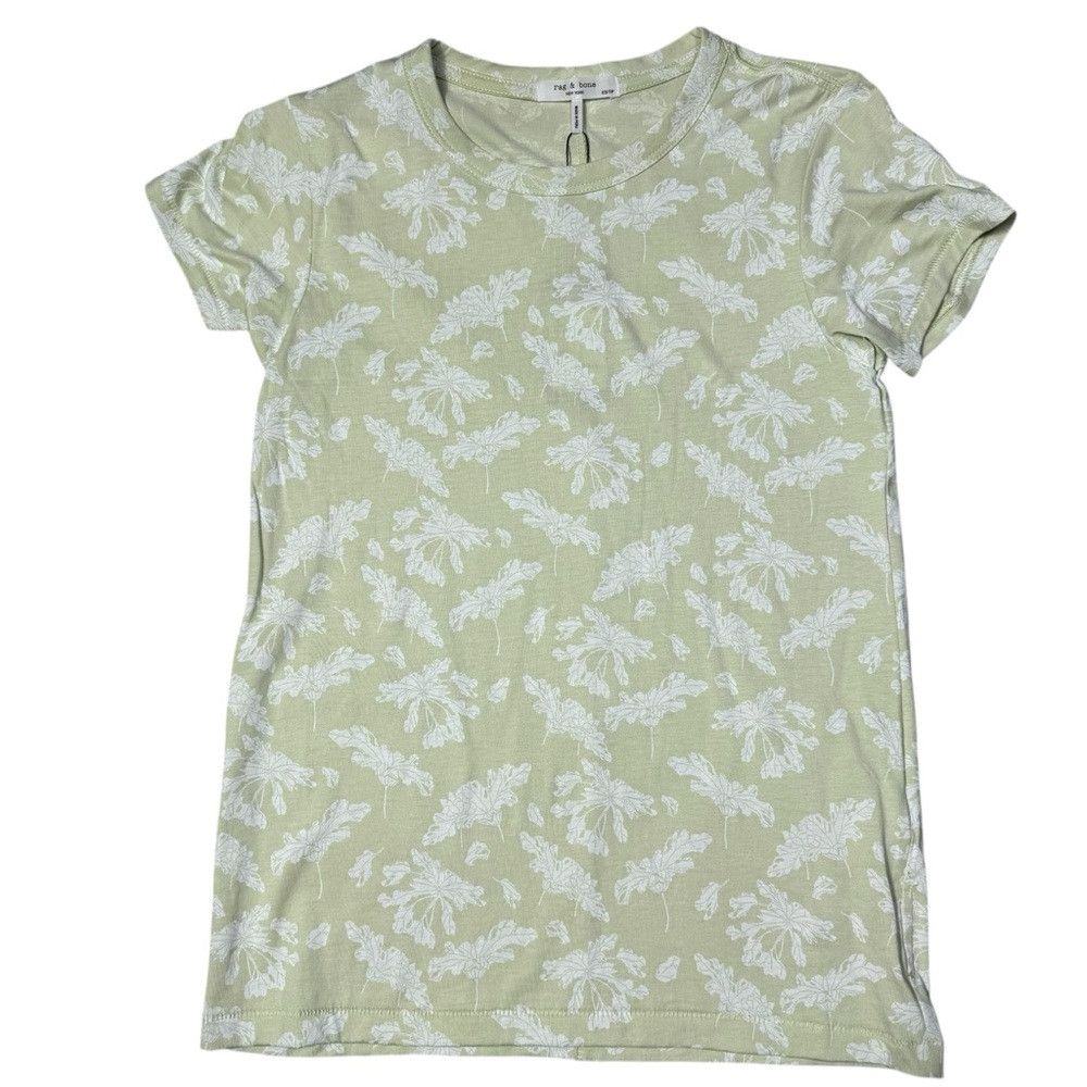 Rag & Bone NWT New $118 Rag & Bone Summer Leaf Cotton T-Shirt Size XS Size XS / US 0-2 / IT 36-38 - 2 Thumbnail