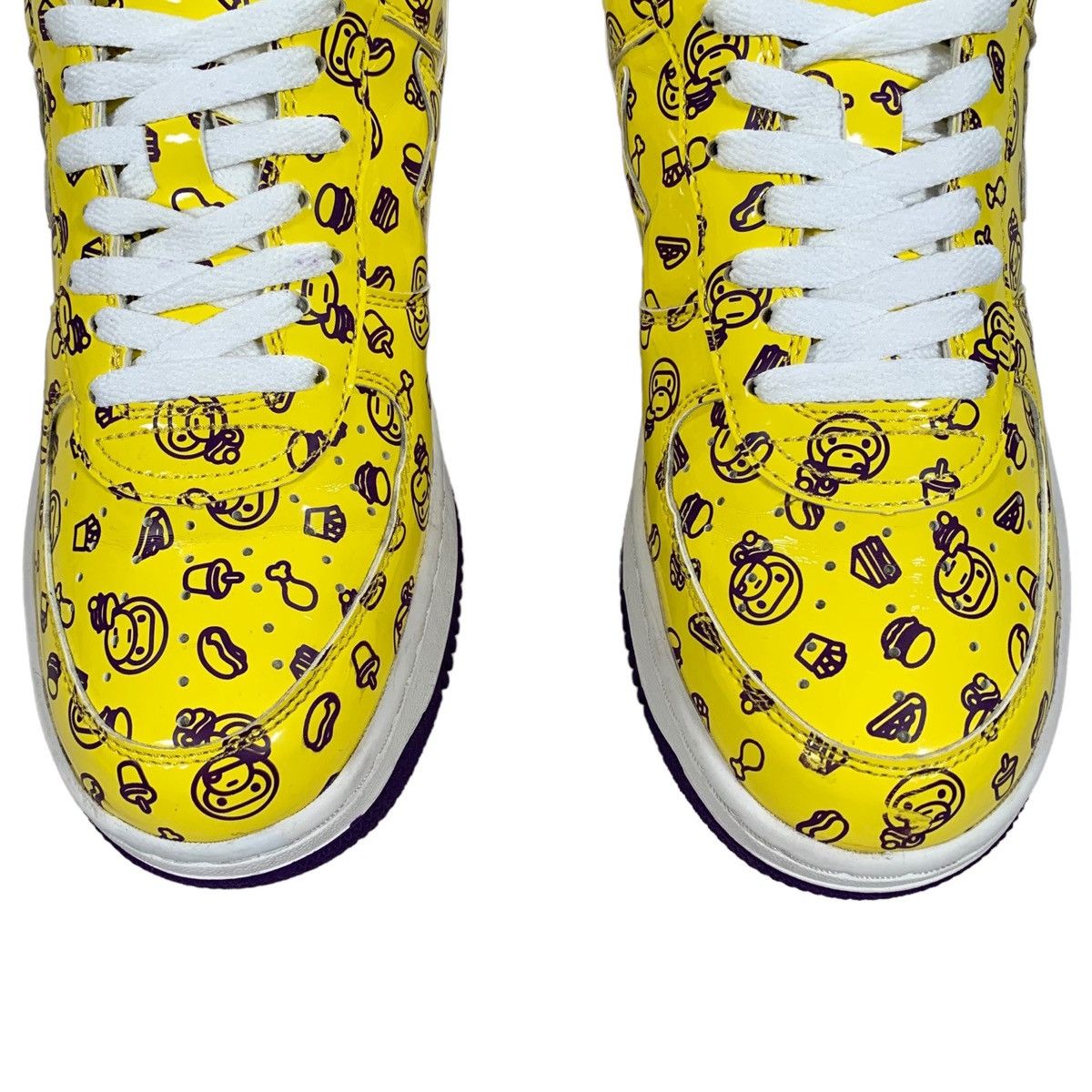 Bape Vintage A Bathing Ape Bape Yellow & Purple Junk Food Sneaker Size US 10.5 / EU 43-44 - 4 Thumbnail