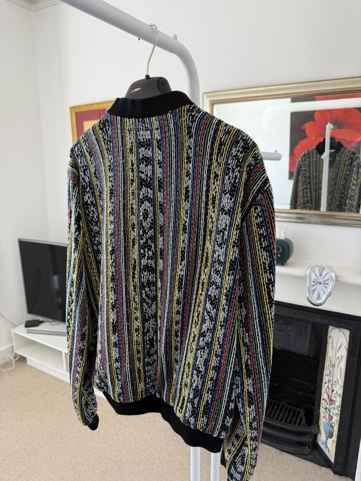 Saint Laurent Paris SS18 Runway Saint Laurent Beaded Ikat Bomber $12K Size US M / EU 48-50 / 2 - 7 Thumbnail